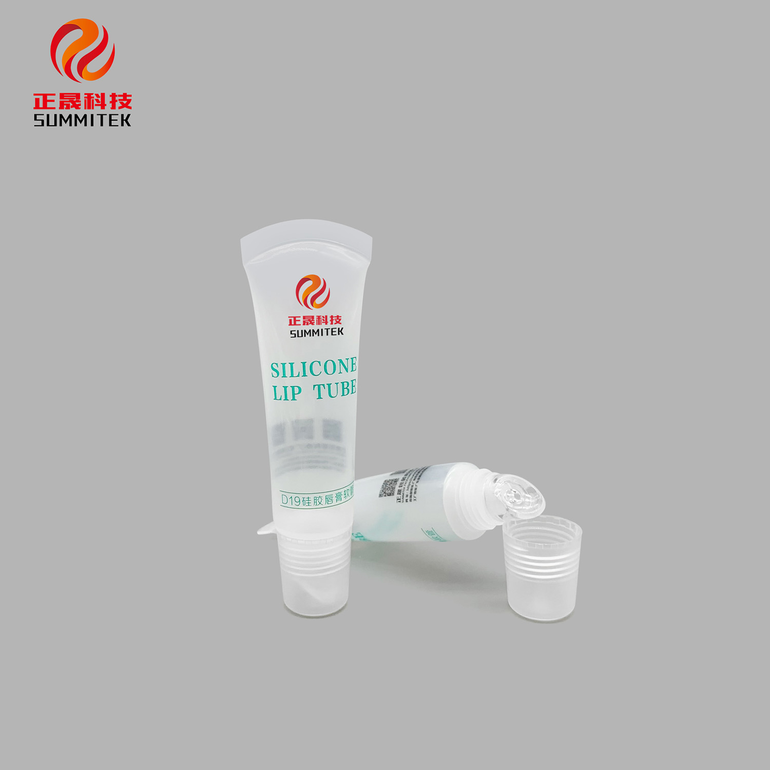Tube applicateur &agrave; l&egrave;vres en silicone D19
