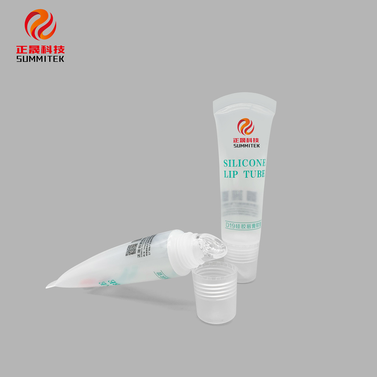 Tube applicateur &agrave; l&egrave;vres en silicone D19