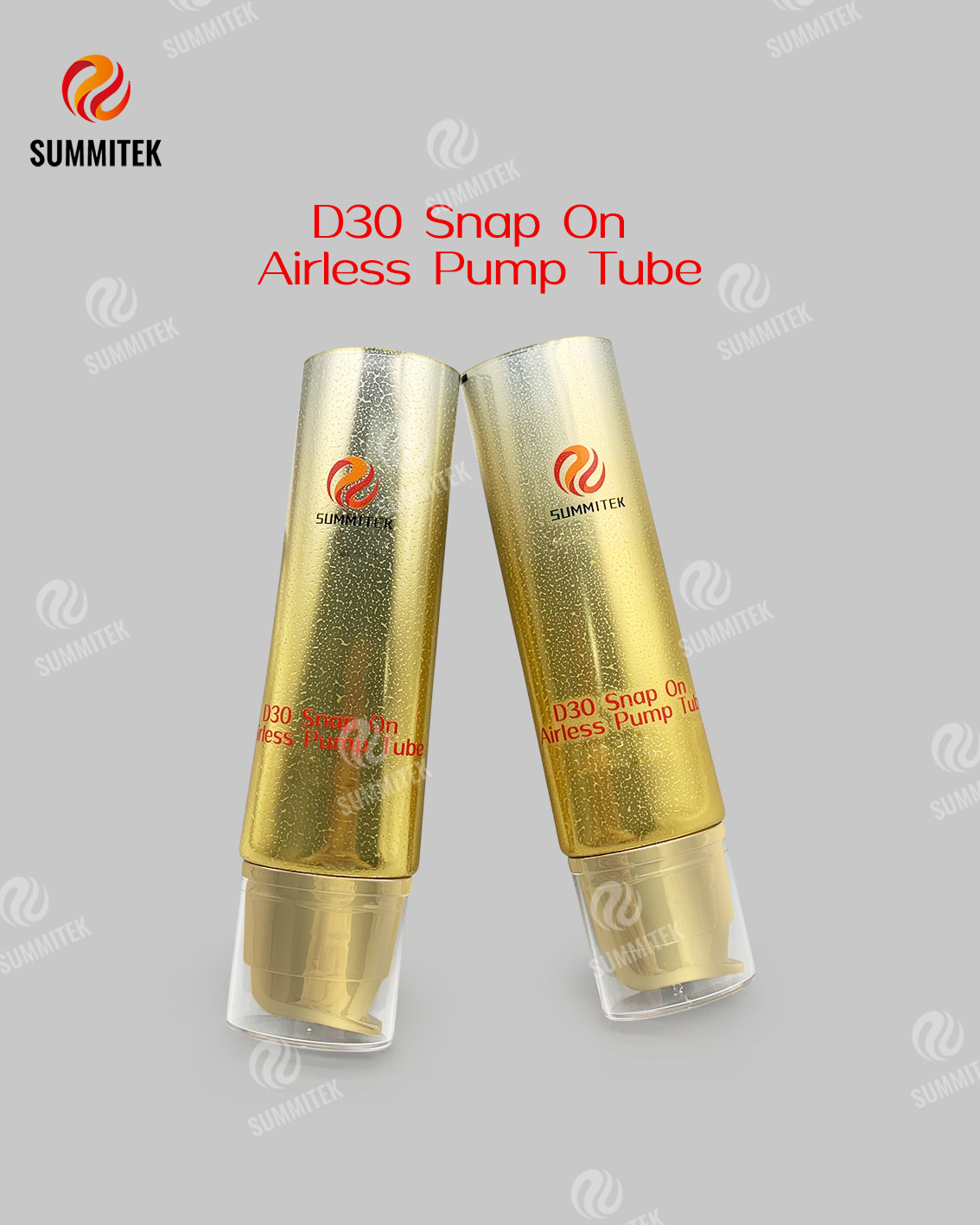 Tube de pompe sans air &agrave; clipser D30 | Emballage cosm&eacute;tique de pompe &agrave; vide
