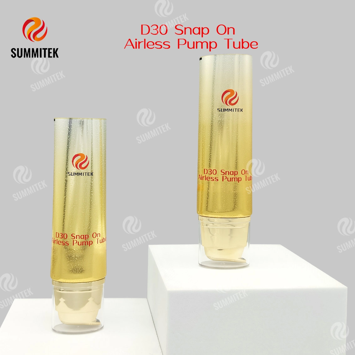 Tube de pompe sans air &agrave; clipser D30 | Emballage cosm&eacute;tique de pompe &agrave; vide
