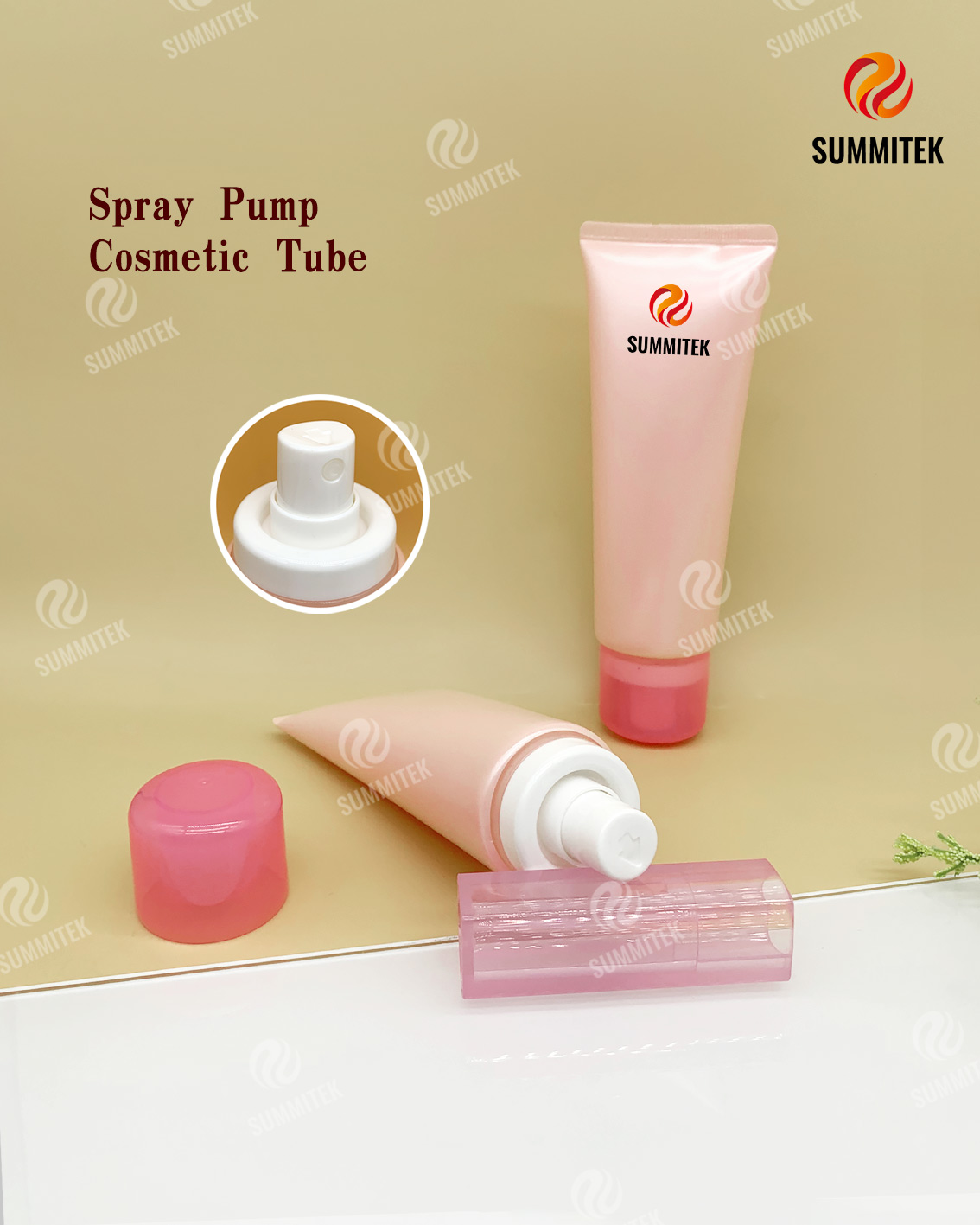 Tube de pompe de pulv&eacute;risation | Emballage cosm&eacute;tique &agrave; brume fine