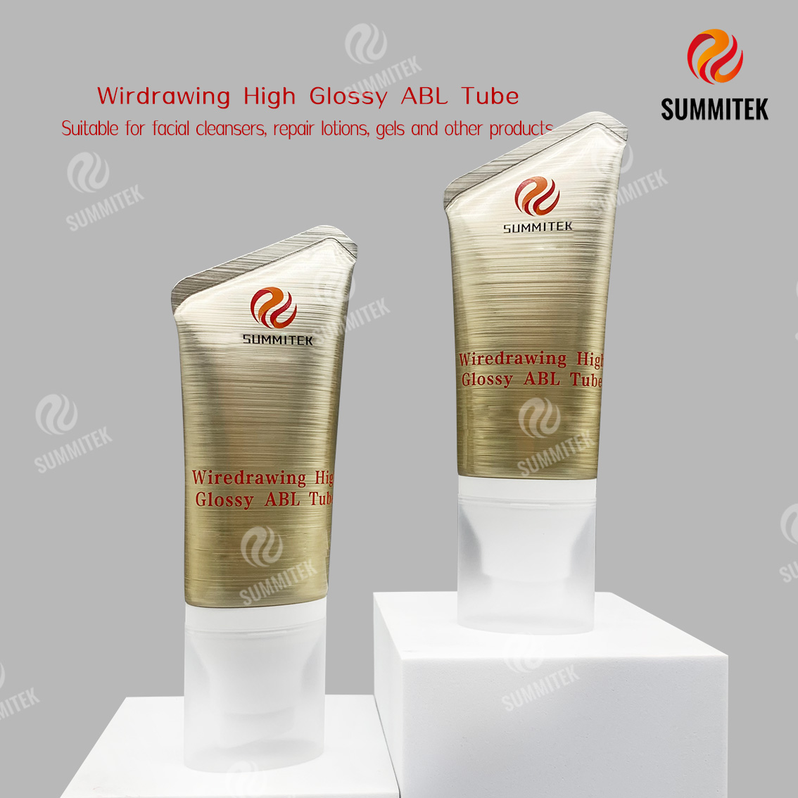 Tube ABL tr&egrave;s brillant pour tr&eacute;filage | Tube cosm&eacute;tique en aluminium bross&eacute;
