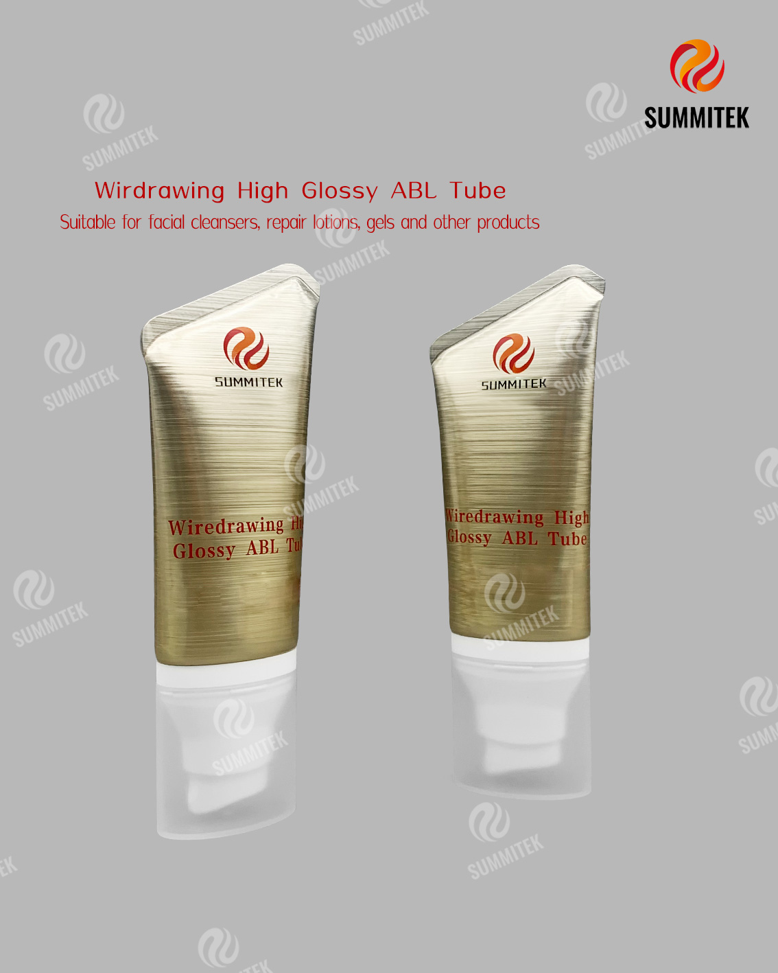 Tube ABL tr&egrave;s brillant pour tr&eacute;filage | Tube cosm&eacute;tique en aluminium bross&eacute;
