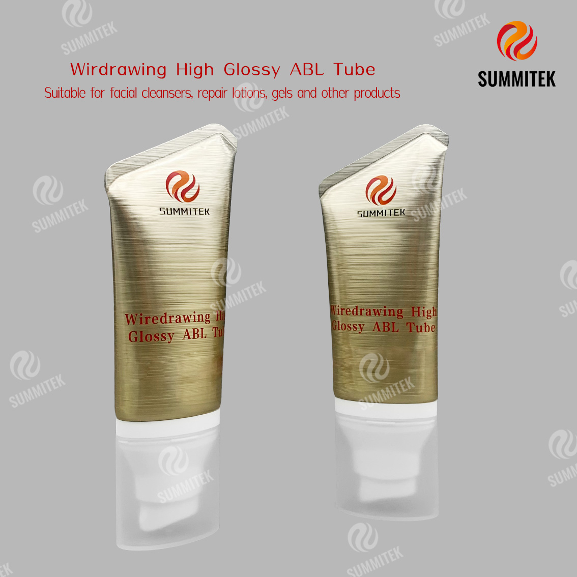 Tube ABL tr&egrave;s brillant pour tr&eacute;filage | Tube cosm&eacute;tique en aluminium bross&eacute;