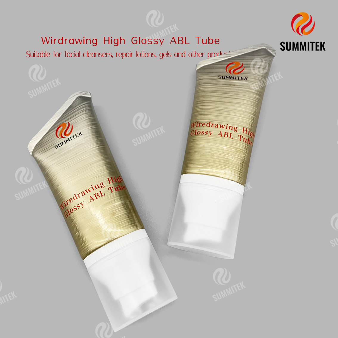 Tube ABL tr&egrave;s brillant pour tr&eacute;filage | Tube cosm&eacute;tique en aluminium bross&eacute;