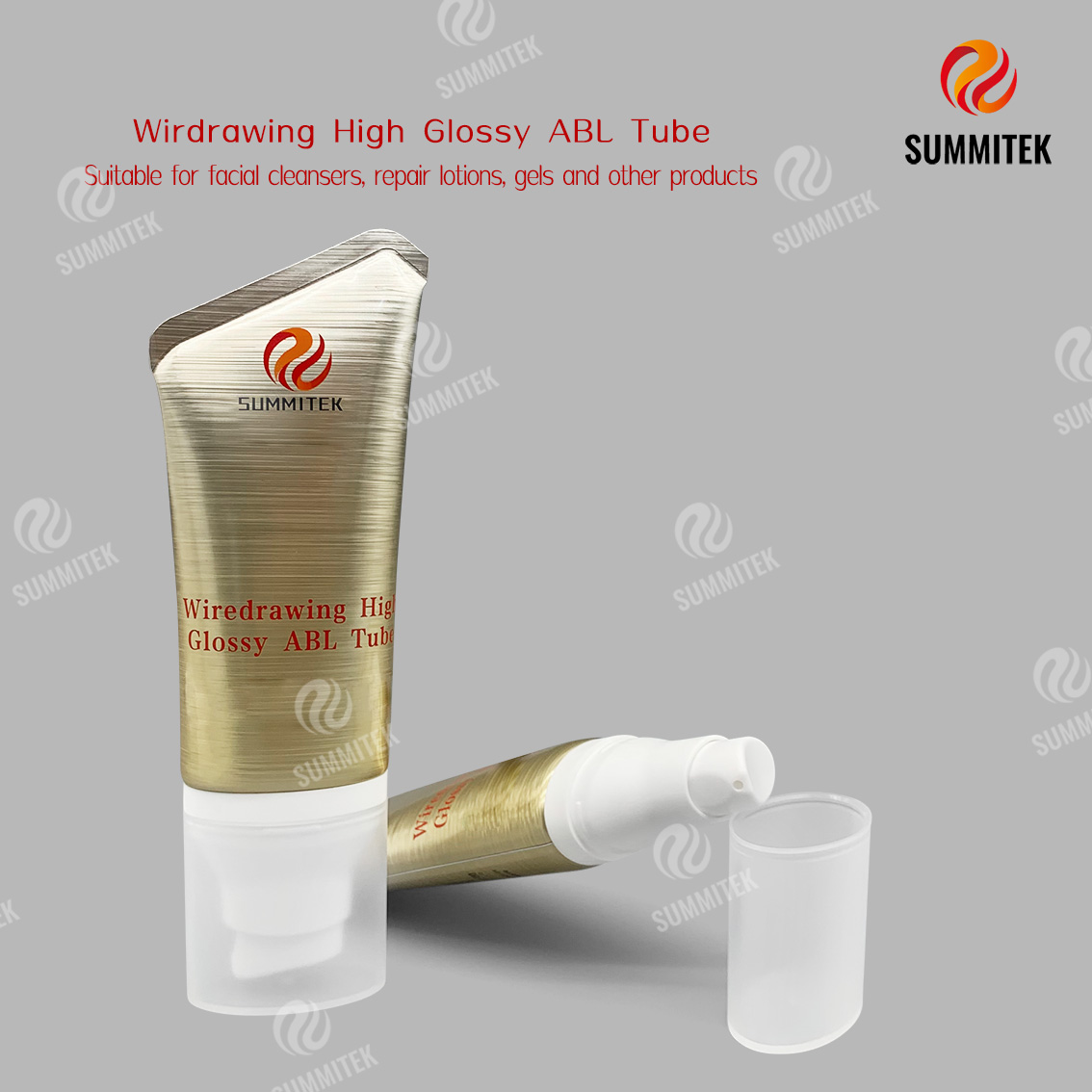 Tube ABL tr&egrave;s brillant pour tr&eacute;filage | Tube cosm&eacute;tique en aluminium bross&eacute;