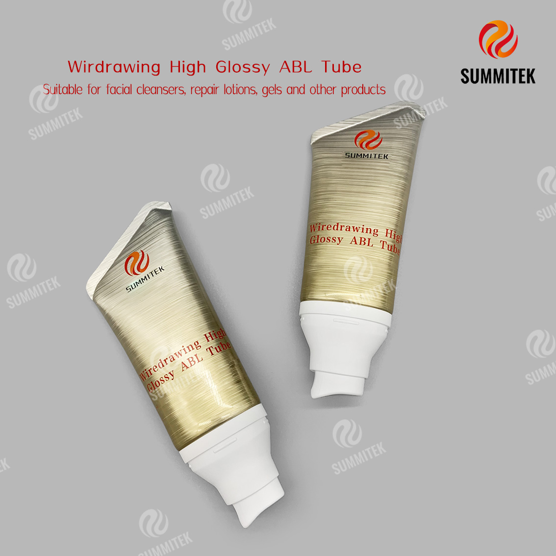 Tube ABL tr&egrave;s brillant pour tr&eacute;filage | Tube cosm&eacute;tique en aluminium bross&eacute;