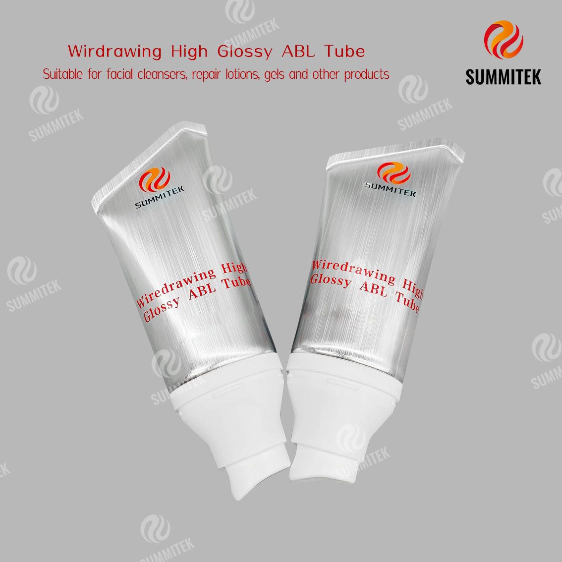 Tube ABL tr&egrave;s brillant pour tr&eacute;filage | Tube cosm&eacute;tique en aluminium bross&eacute;