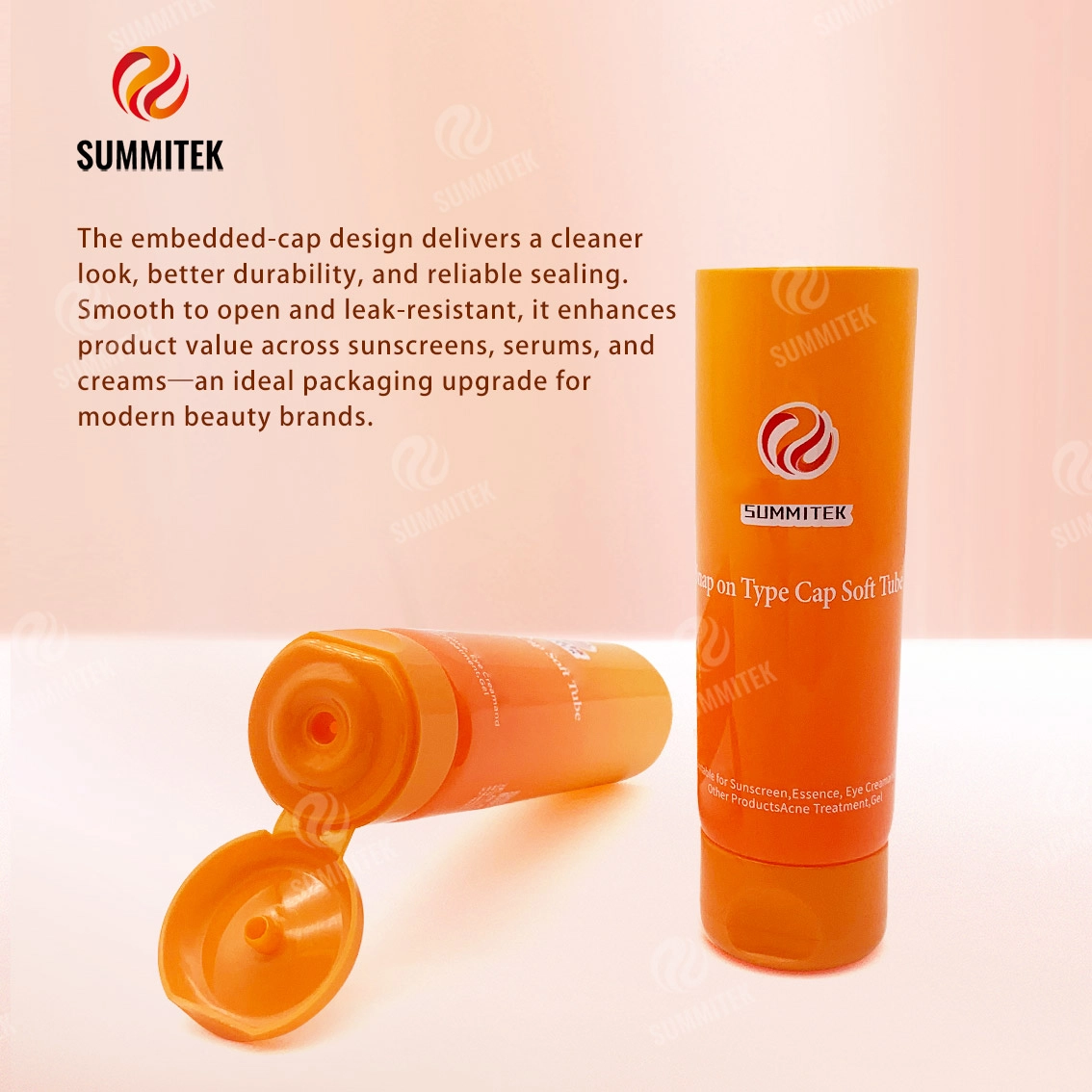 Tube &agrave; capuchon rabattable &agrave; clipser D35 | Emballages de cr&egrave;me solaire et de soins de la peau