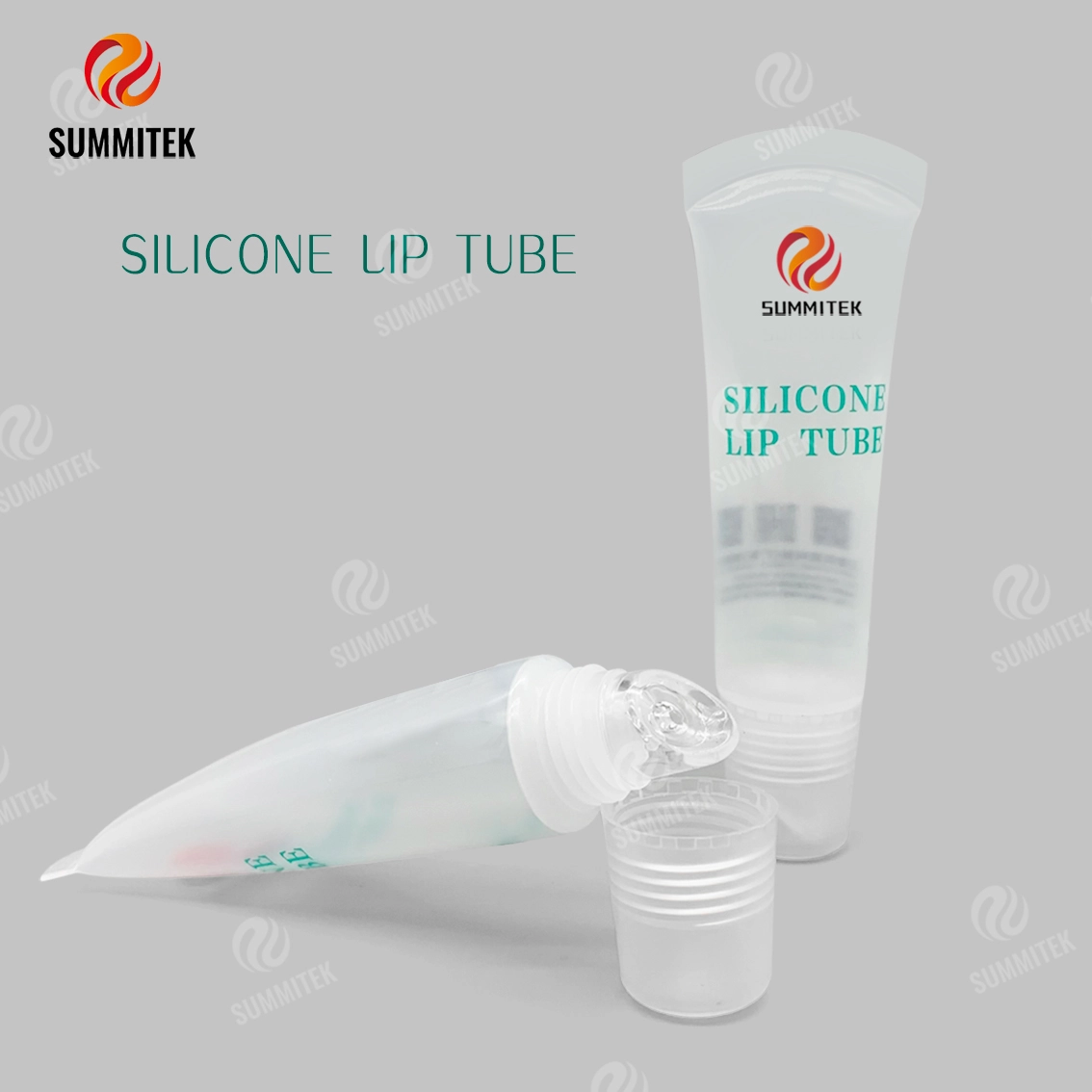 Tube &agrave; l&egrave;vres en silicone translucide D19 | Emballage recyclable de baume &agrave; l&egrave;vres et d'huile &agrave; l&egrave;vres