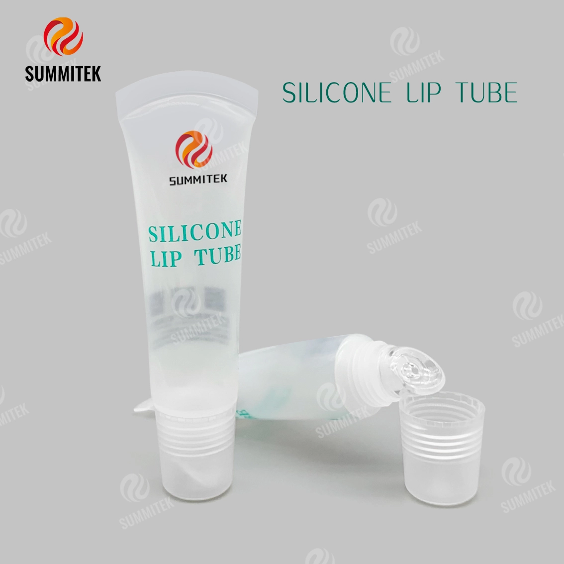 Tube &agrave; l&egrave;vres en silicone translucide D19 | Emballage recyclable de baume &agrave; l&egrave;vres et d'huile &agrave; l&egrave;vres