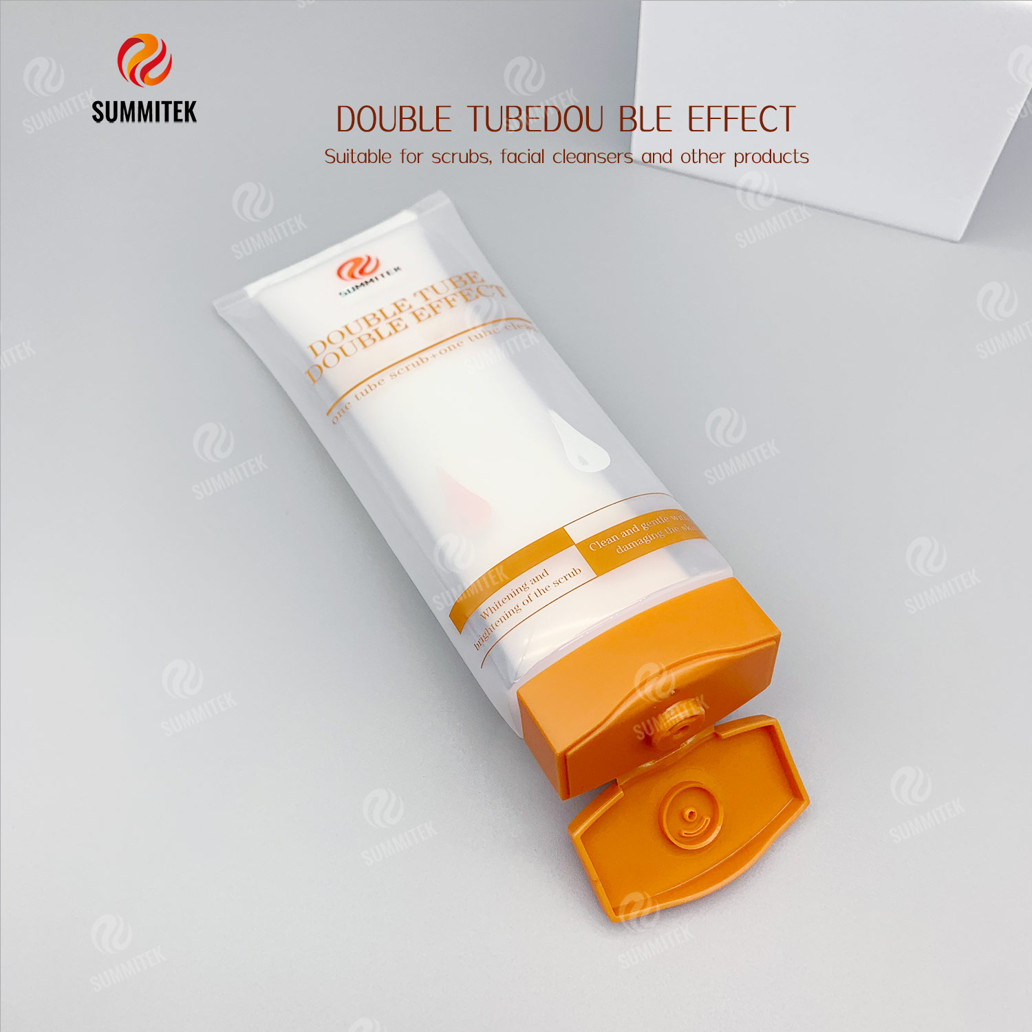 Tube double effet double chambre | Emballage &agrave; double distribution de deux tubes de Formule 1
