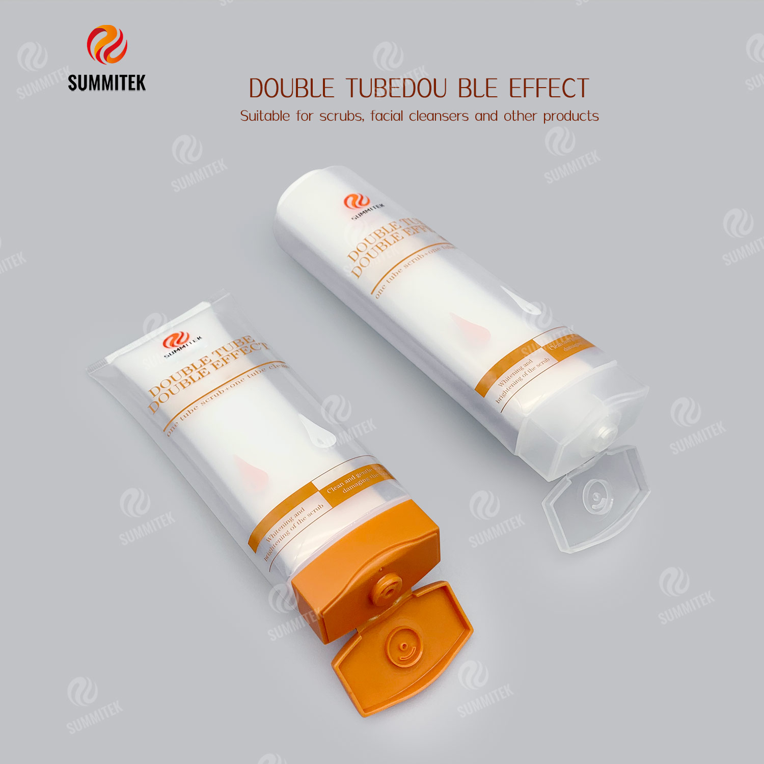 Tube double effet double chambre | Emballage &agrave; double distribution de deux tubes de Formule 1