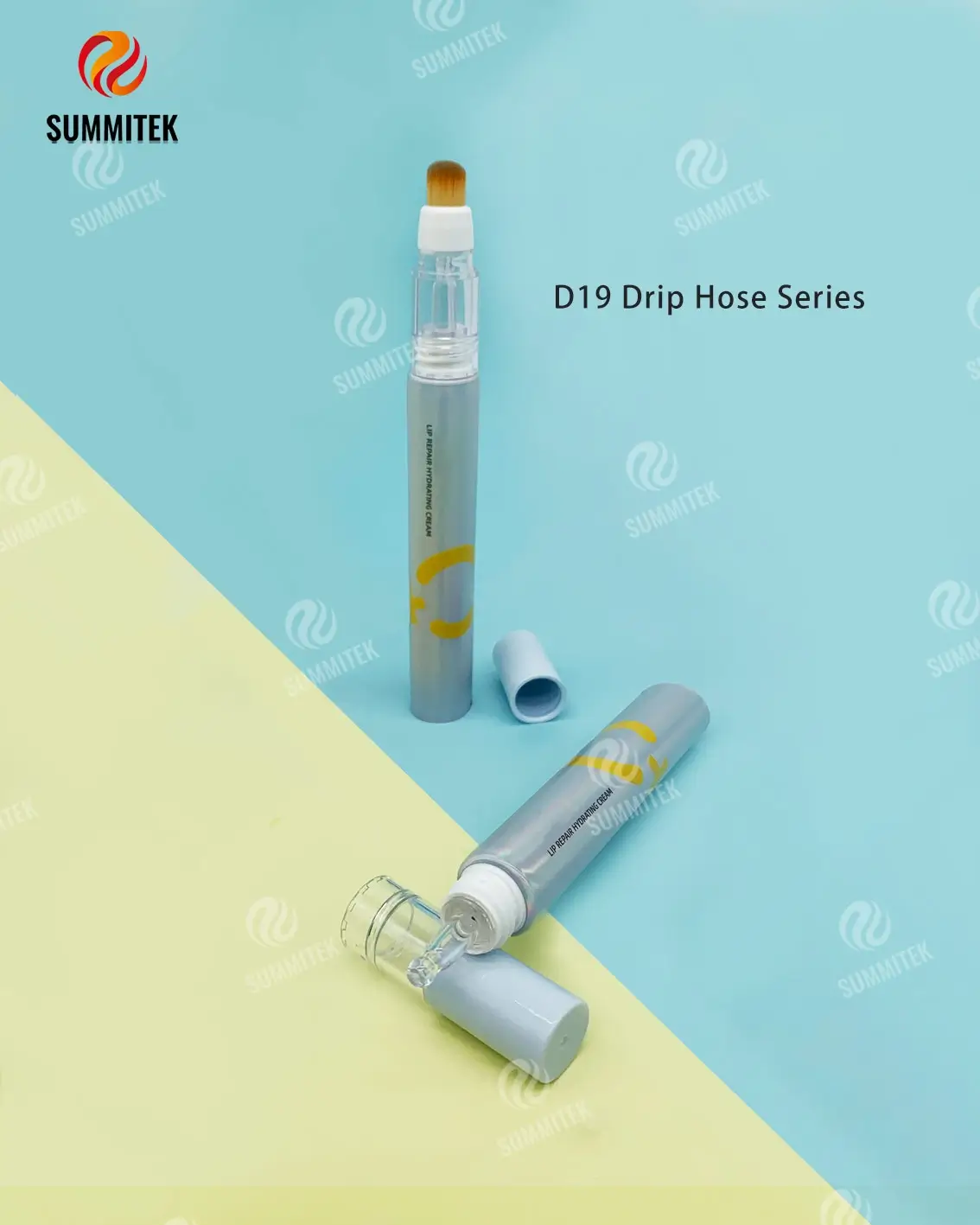 Tube de r&eacute;paration profonde multi-applicateur | Emballage de traitement de s&eacute;rum &agrave; t&ecirc;tes personnalis&eacute;es D16-D30