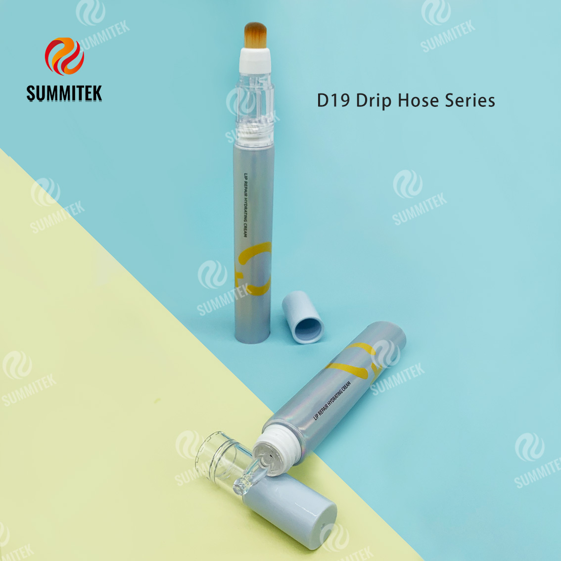 Tube de r&eacute;paration profonde multi-applicateur | Emballage de traitement de s&eacute;rum &agrave; t&ecirc;tes personnalis&eacute;es D16-D30