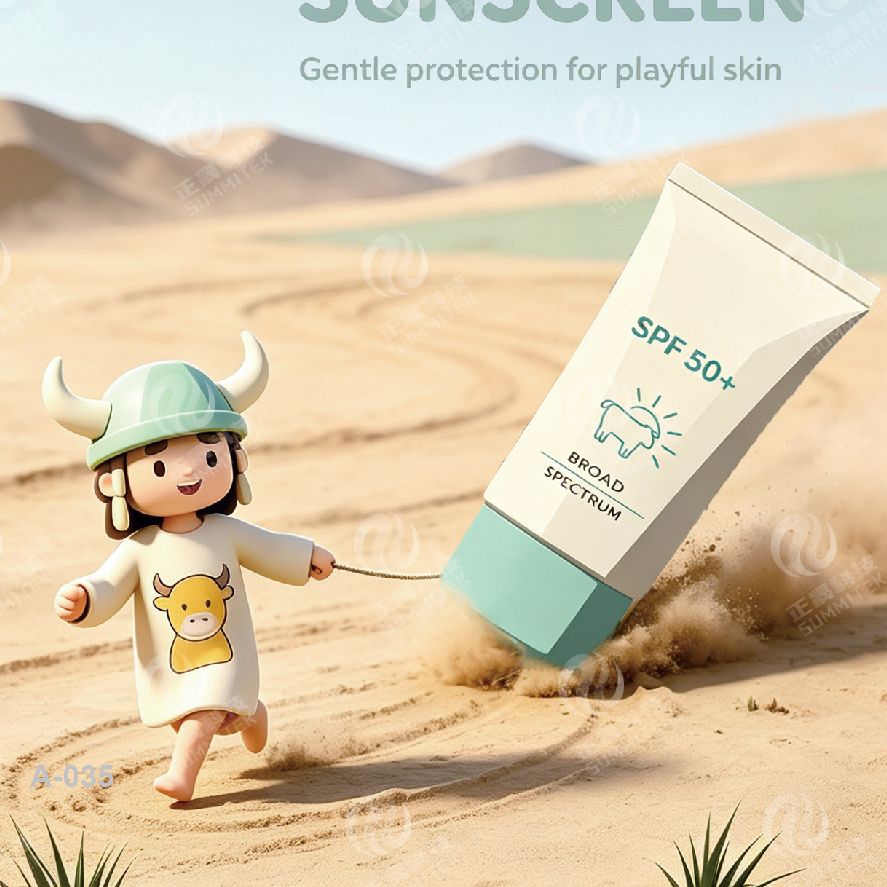 Tube souple de forme ovale | Emballage de cr&egrave;me solaire et de soins de la peau pour le corps plat