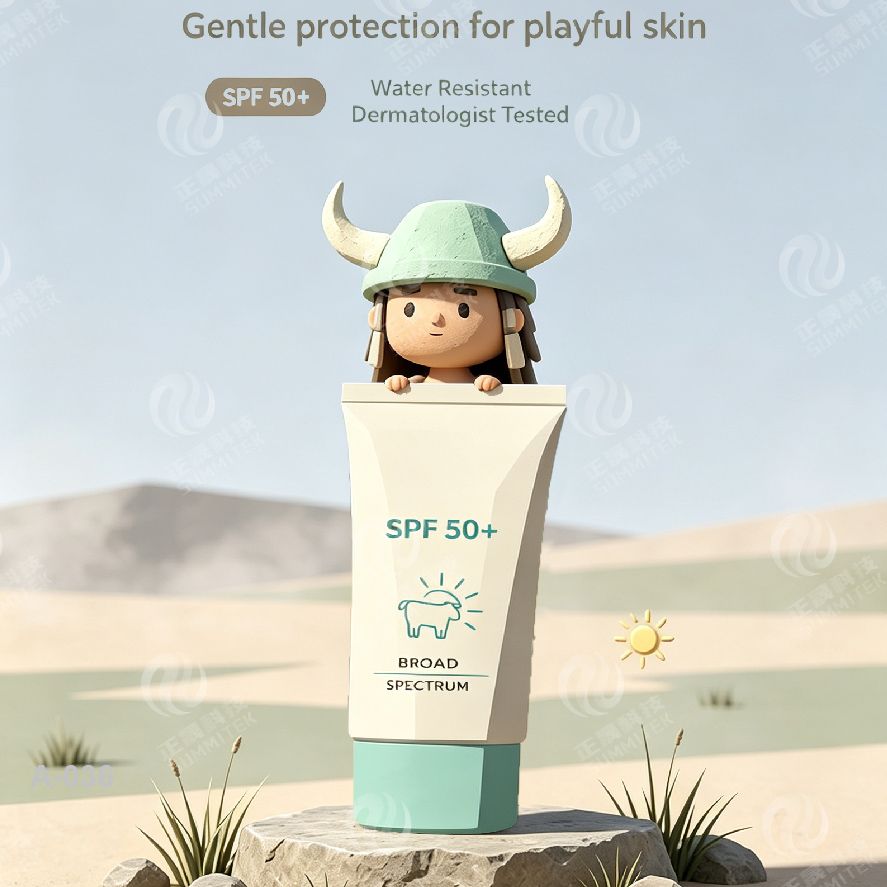 Tube souple de forme ovale | Emballage de cr&egrave;me solaire et de soins de la peau pour le corps plat