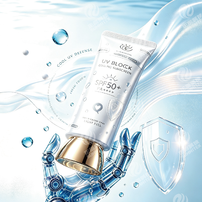 Tube de protection solaire avec capuchon sp&eacute;cial galvanis&eacute; | Emballage de protection UV PE/ABL