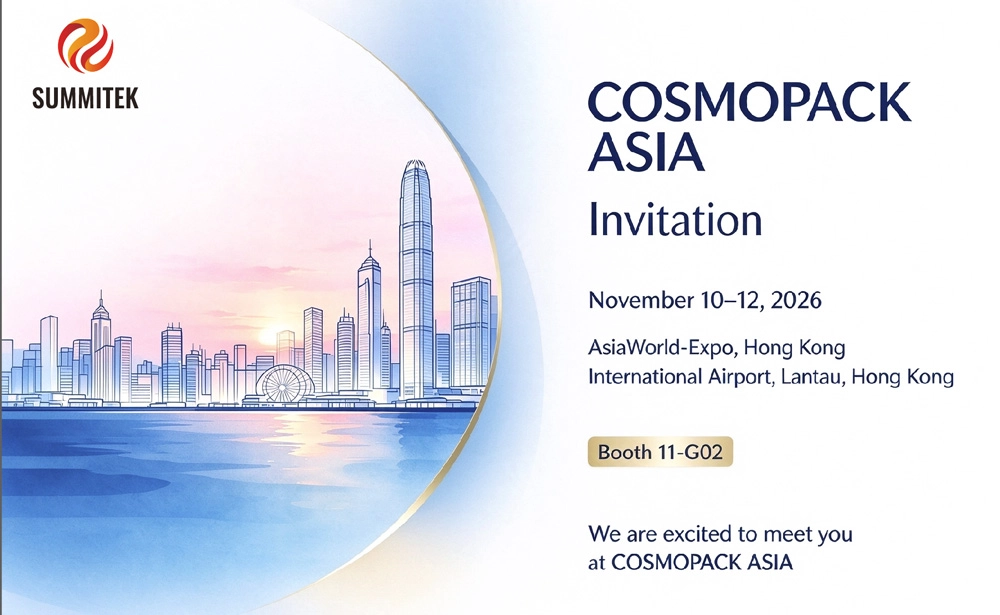 Venez rencontrer Summitek au Cosmopack Asia Hong Kong 2026