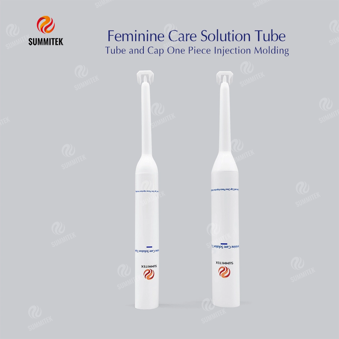 Tube de soins f&eacute;minins &agrave; buse longue | Tube &eacute;cologique de carbonate de calcium nanom&eacute;trique D16/D19