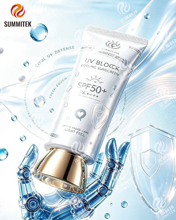 Tube de protection solaire avec capuchon sp&eacute;cial galvanis&eacute; | Emballage de protection UV PE/ABL