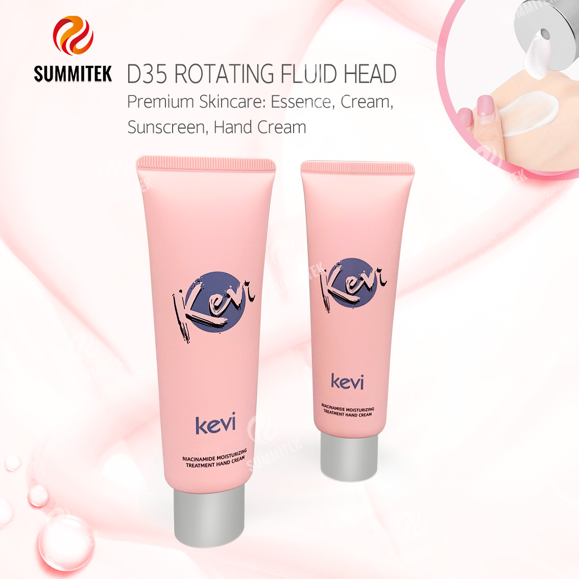 Tube de t&ecirc;te de distribution rotatif D35 | Capuchon Twist ON/OFF pour des soins de la peau haut de gamme