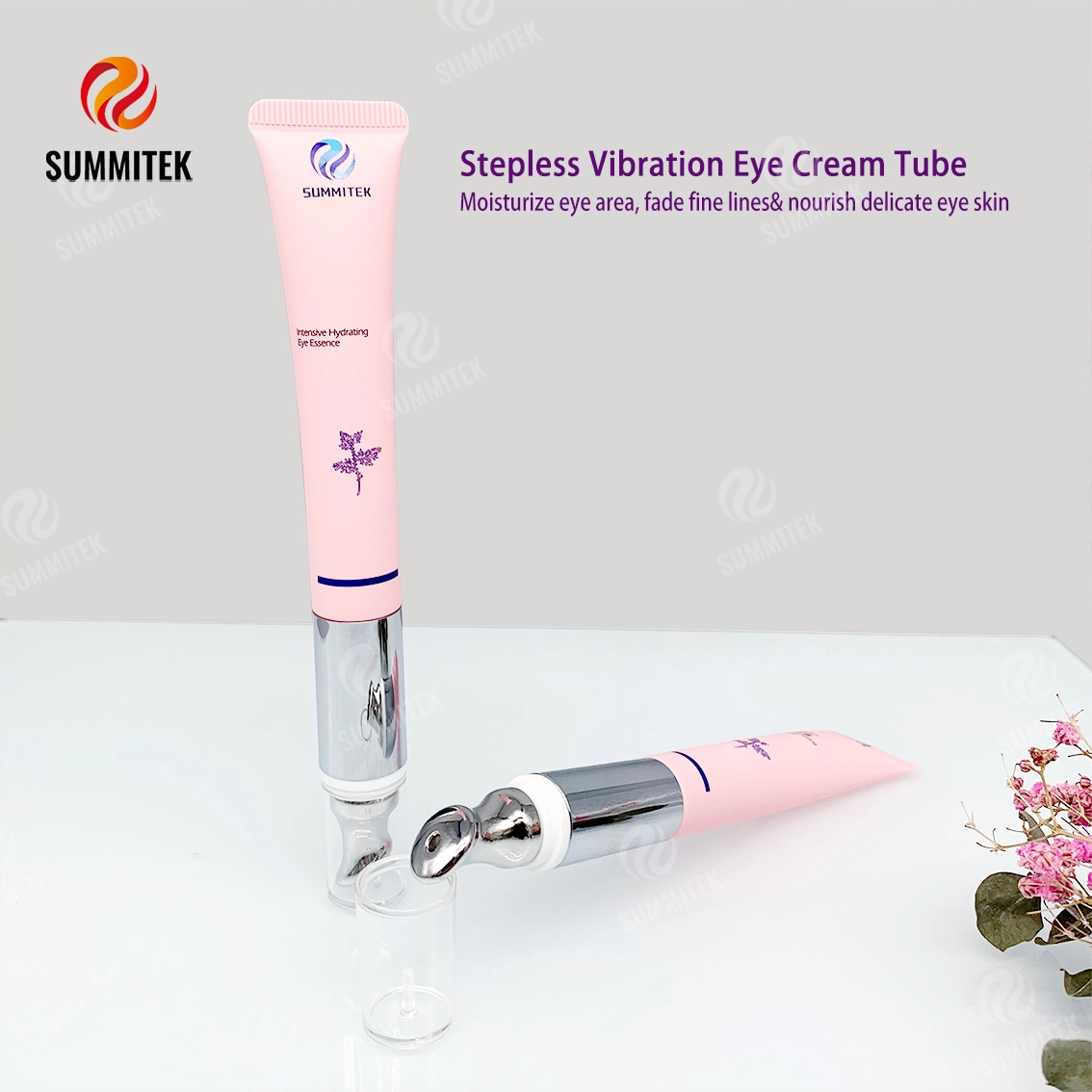 Tube oculaire &agrave; vibration &eacute;lectrique D19 | Embout de massage en m&eacute;tal activ&eacute; par le toucher