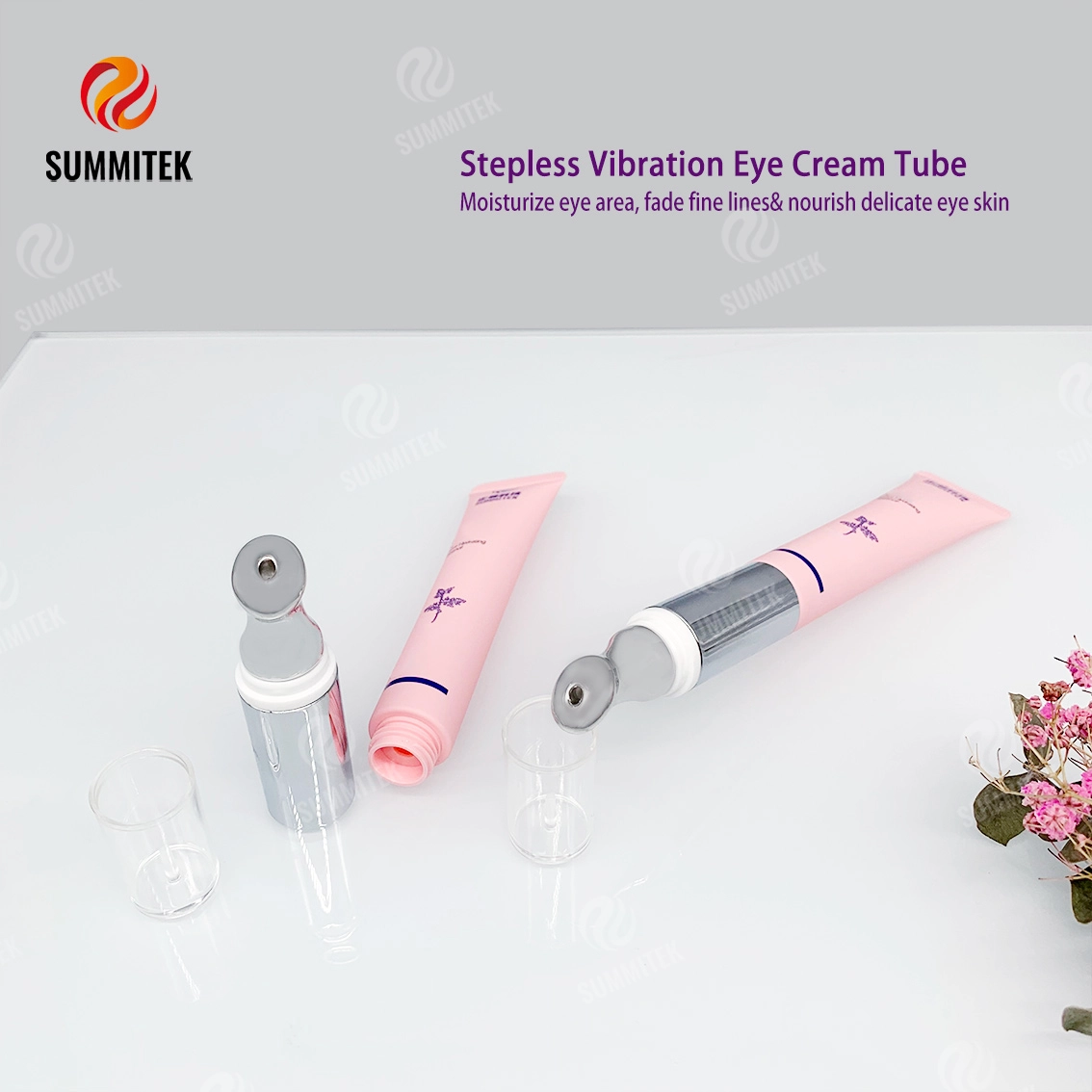 Tube oculaire &agrave; vibration &eacute;lectrique D19 | Embout de massage en m&eacute;tal activ&eacute; par le toucher