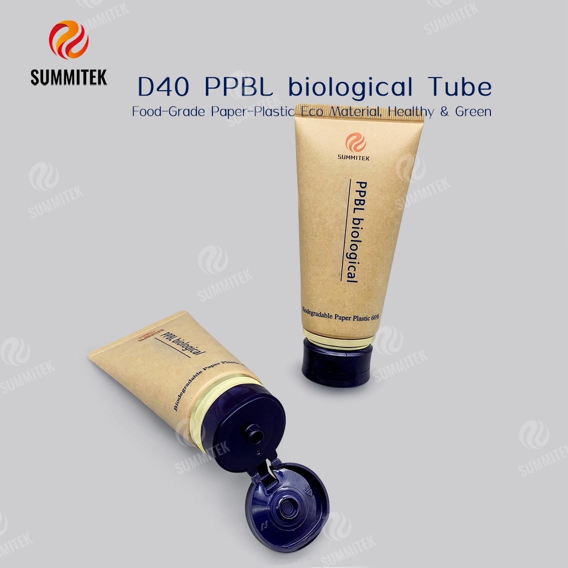 Tube stratifi&eacute; papier-plastique D40 avec 60 % de papier pour une beaut&eacute; naturelle