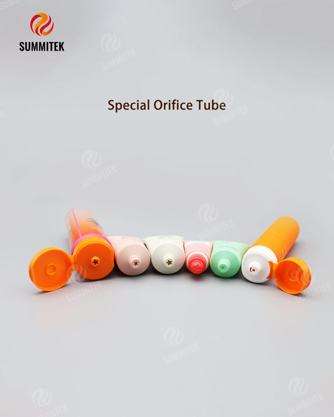 Tube rond &agrave; orifice sp&eacute;cial D30-D40 avec capuchon de forme personnalis&eacute;e