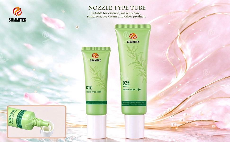 Tubes cosm&eacute;tiques &agrave; buse pointue D19/D25 pour une application pr&eacute;cise des soins de la peau